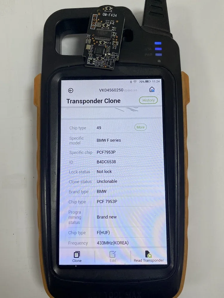 CN006079 4Buttons For BMW CAS4 FEM Smart Key PCF7953P Chip 434MHZ For Korean CAS4 FEM