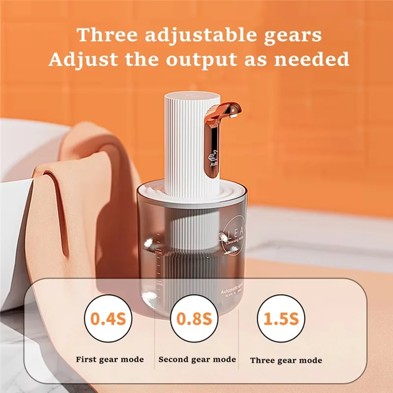 MAKE-Dispensador automático de jabón de espuma de lujo, accesorio de baño inteligente con carga USB y ABS de alta calidad, capacidad de 150-200Ml