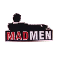 Mad Men TV Show Logo Enamel Pin Don Draper Poster Art Badge Jewelry