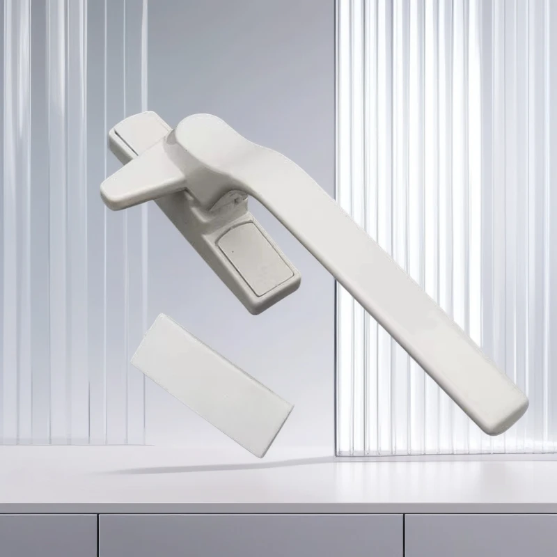 

7-Shaped PVC Steel Window Handle Reinforced Heavy Duty Vintage Casement Lock Accessories for Interior Exterior Opening Windows