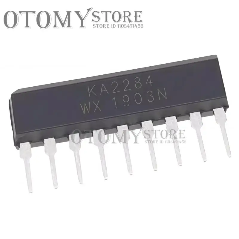 10 Uds 100% nuevo KA2284 DIP-9 chip indicador de nivel AC/DC impulsado por medidor LED de 5 puntos Chipset ZIP9 SIP9
