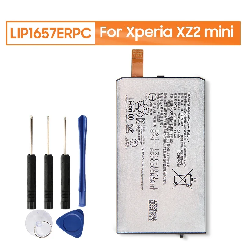 2024 Years Replacement Battery LIP1657ERPC For Sony Xperia XZ2 mini Replacement Phone Battery With Free Tools 2870mAh