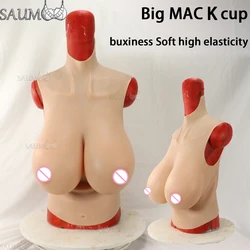 Silicone For Crossdressers Drag Queen Huge Fake Breast Forms K Cup Boobs Realistic Shemale Crossdress Breastplates Boobs