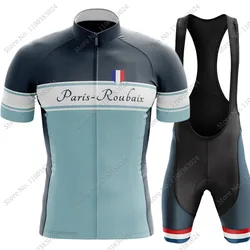 2026 France Paris-Roubaix Cycling Jersey Set Summer Bicycle Clothing Road Bike Shirts Suit Bicycle Bib Shorts MTB Ropa Maillot