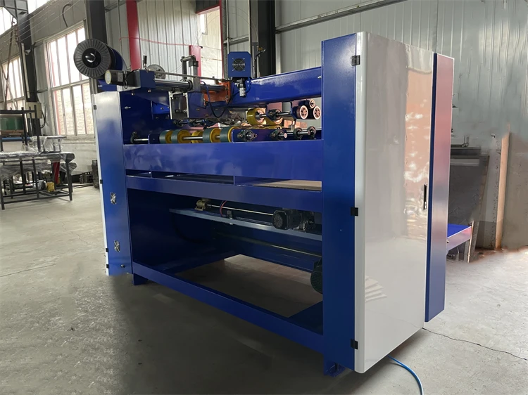 آلة خياطة وتدباسة صندوق الكرتون للصندوق المموج من الورق المقوى