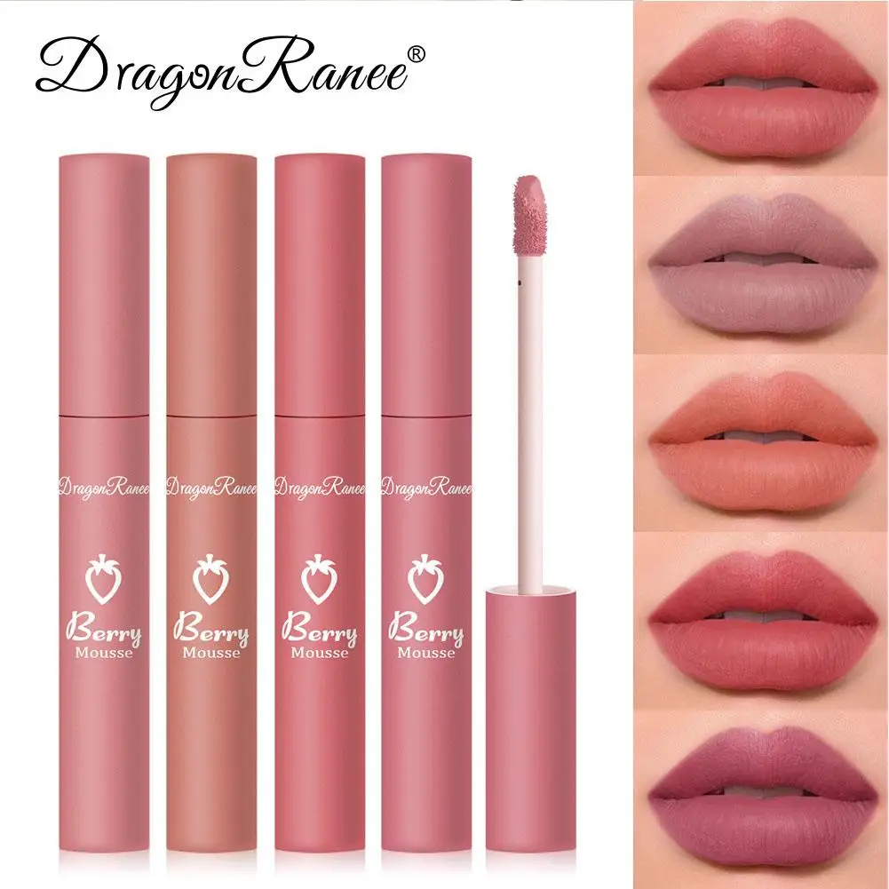 Lápiz labial mate con brillo de labios, 12 colores, taza antiadherente, lápiz labial de terciopelo, resistente al agua, maquillaje de labios cosméticos