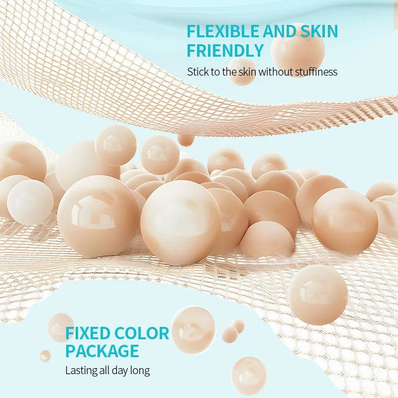 Life Girls 4 色のリキッドファンデーションフェイスコンシーラークリーム保湿ナチュラル肌の明るく長持ちしやすい塗布