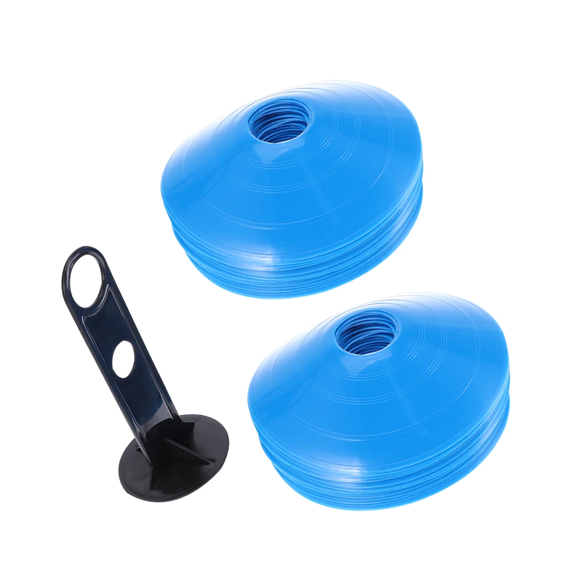 

26pcs Soccer Training Disc Cone Marker Trays Football Agility Equipment Lightweight Durable Eco Friendly Sports Accessories