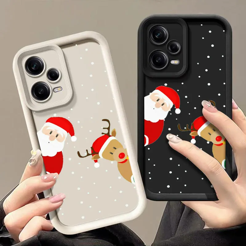 Christmas  Fashine Phone Case For Xiaomi 11 LITE NE 12T 14 5G POCO C61 F3 GT F4 F5 X3 X4 X5 M3 M6 Shockproof Soft Cover Coque