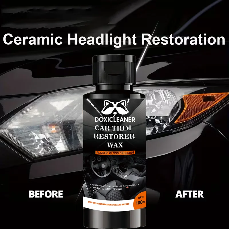 전문 자동차 헤드라이트 복원 페이스트 - 사용하기 쉬운 자동차 라이트 관리 키트, 산화된, 황변된, 흐릿한 헤드라이트 복원