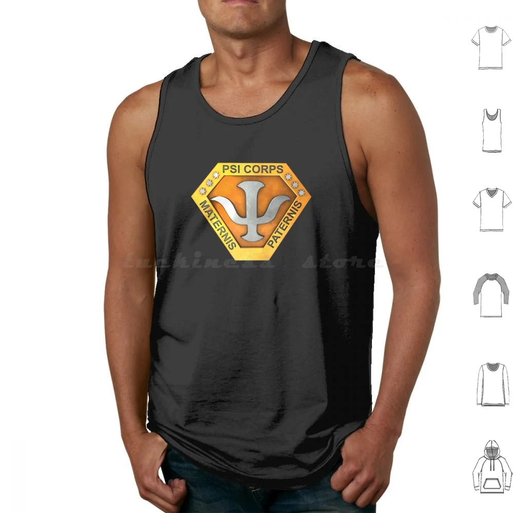 Babylon 5, Psi Corps Emblema Camisetas sin mangas Chaleco sin mangas Babylon 5 B5 Ciencia ficción Babylon Ciencia ficción Espacial Babylon 5