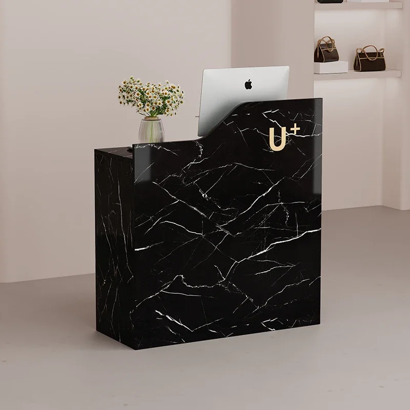 Simple Luxury Reception Desks Cashier Beauty Modern Salon Small Bar Counter Clinic Escritorio De Recepcion Commercial Furniture