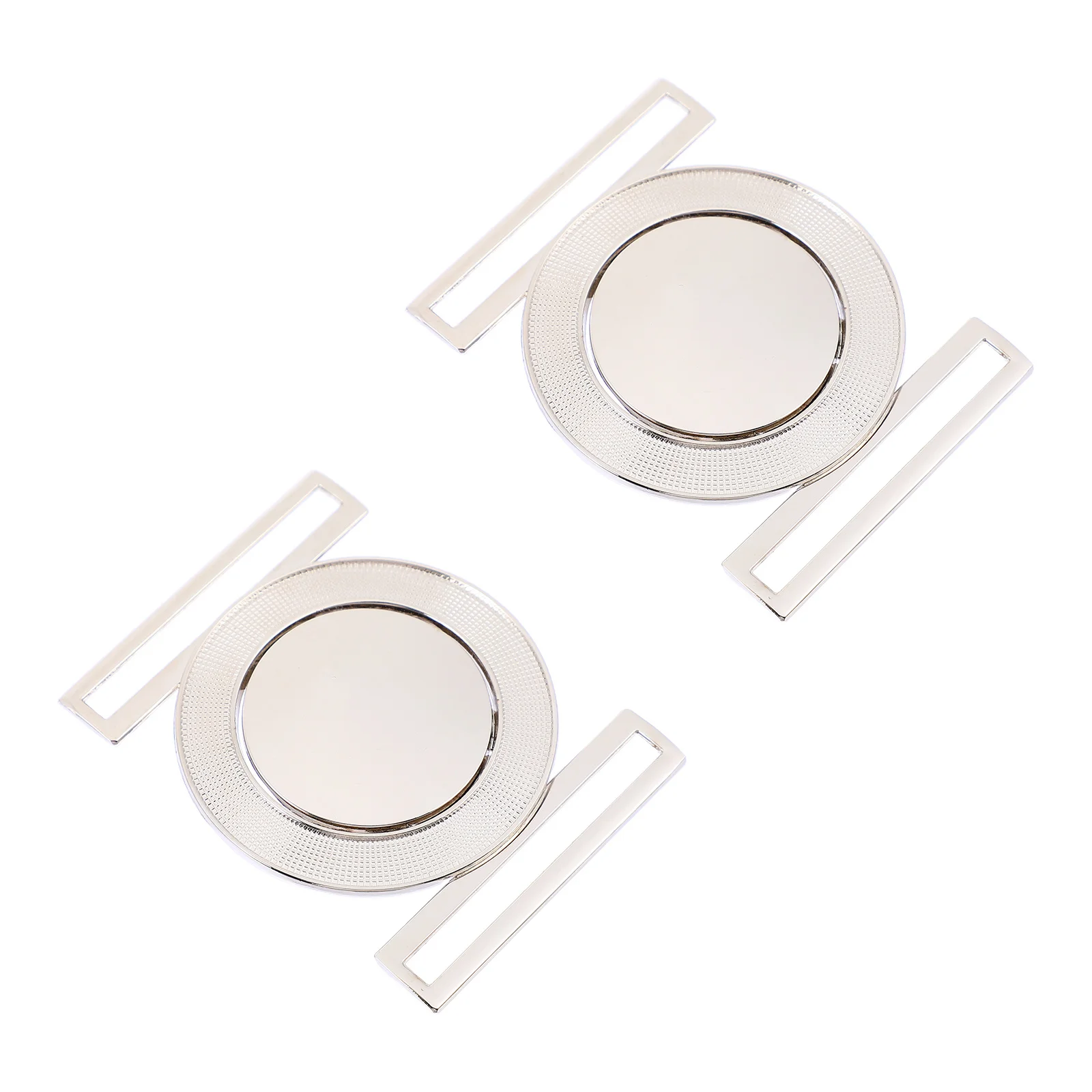 مشبك حزام مستدير، إغلاق معدني من سبائك الزنك لقماش المعطف، أبازيم متشابكة مزخرفة، ملحقات الأجهزة المتينة