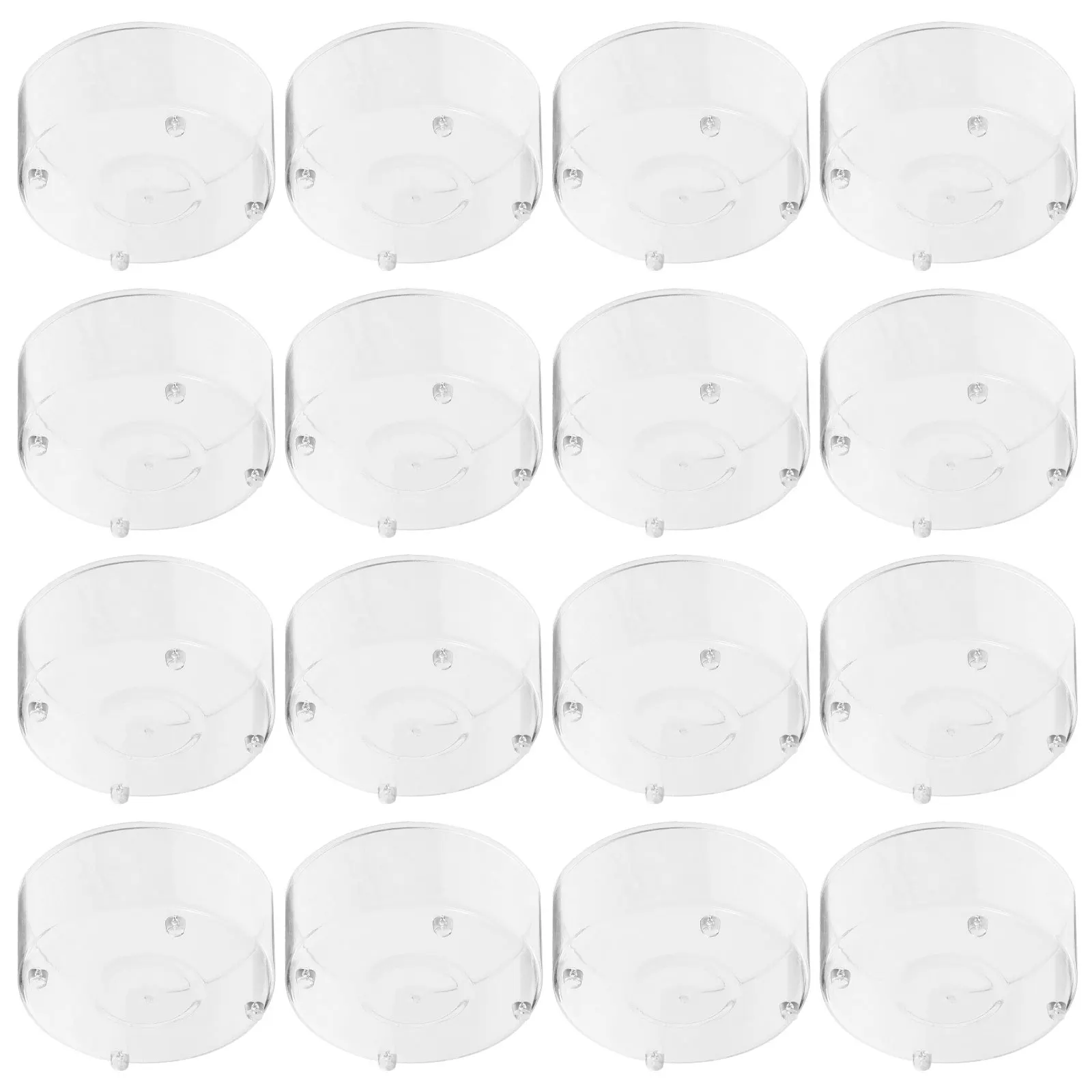 

100 pcs Holders Clear Plastic Tealight Cups Votive Jars Taper Heat Resistant Steady Base LED Electronic Wax Candles Home