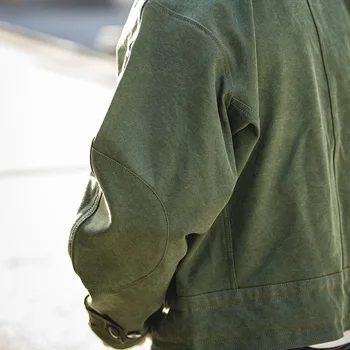 Maden Retro 16oz Canvas Swedish Motorcycle Green Jacket Pocket Bomber Jacket Casual Hunting Work Outwear for Men Spring and Fall 3 Maden Retro 16oz Canvas Swedish Motorcycle Green Jacket Pocket Bomber Jacket Casual Hunting Work Outwear for Men Spring and Fall 3