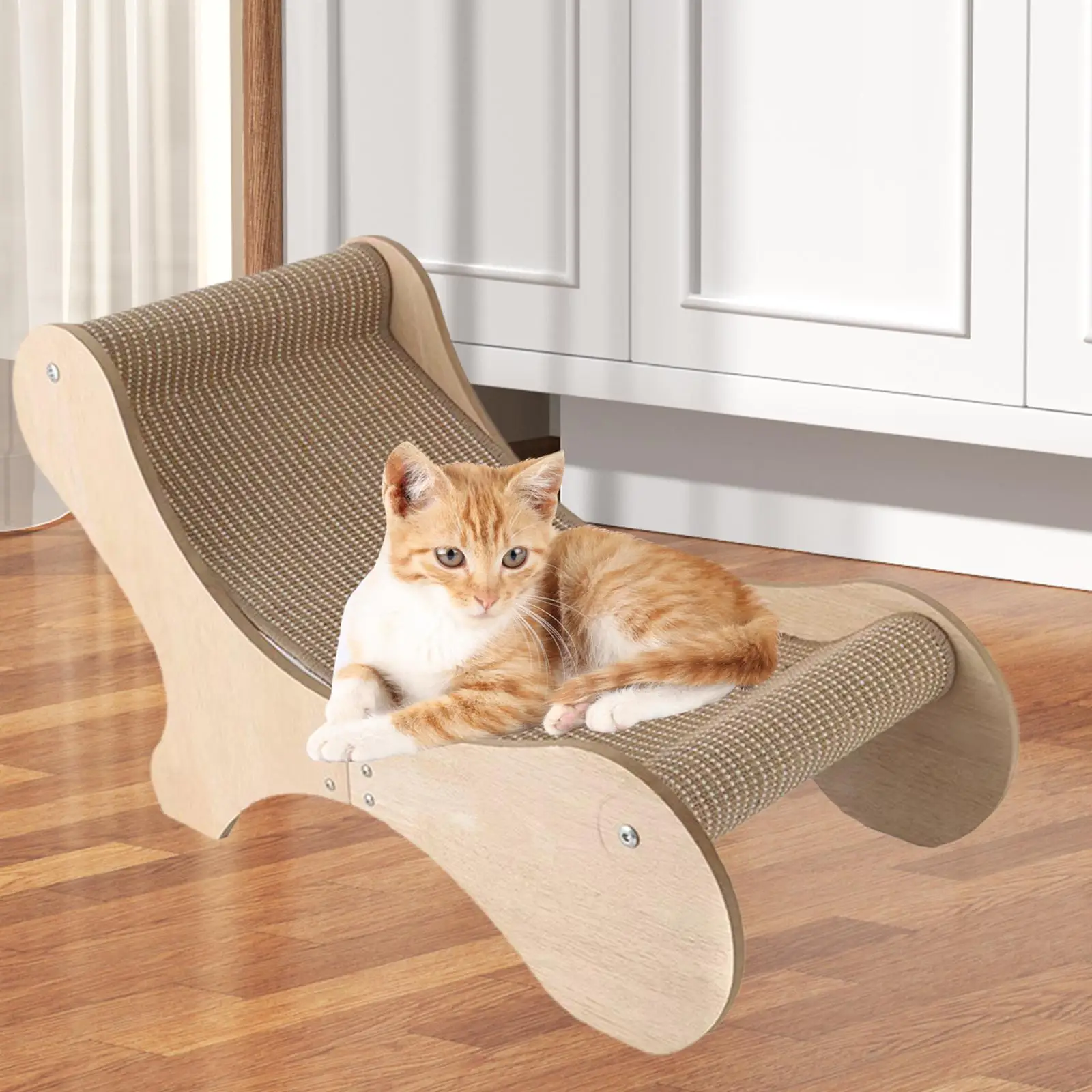 Cat Scratching Lounger Prevents Furniture Damage Grind Claws Cat Scratcher Sofa for Rest Kitten Small Medium Large Cats Sleeping