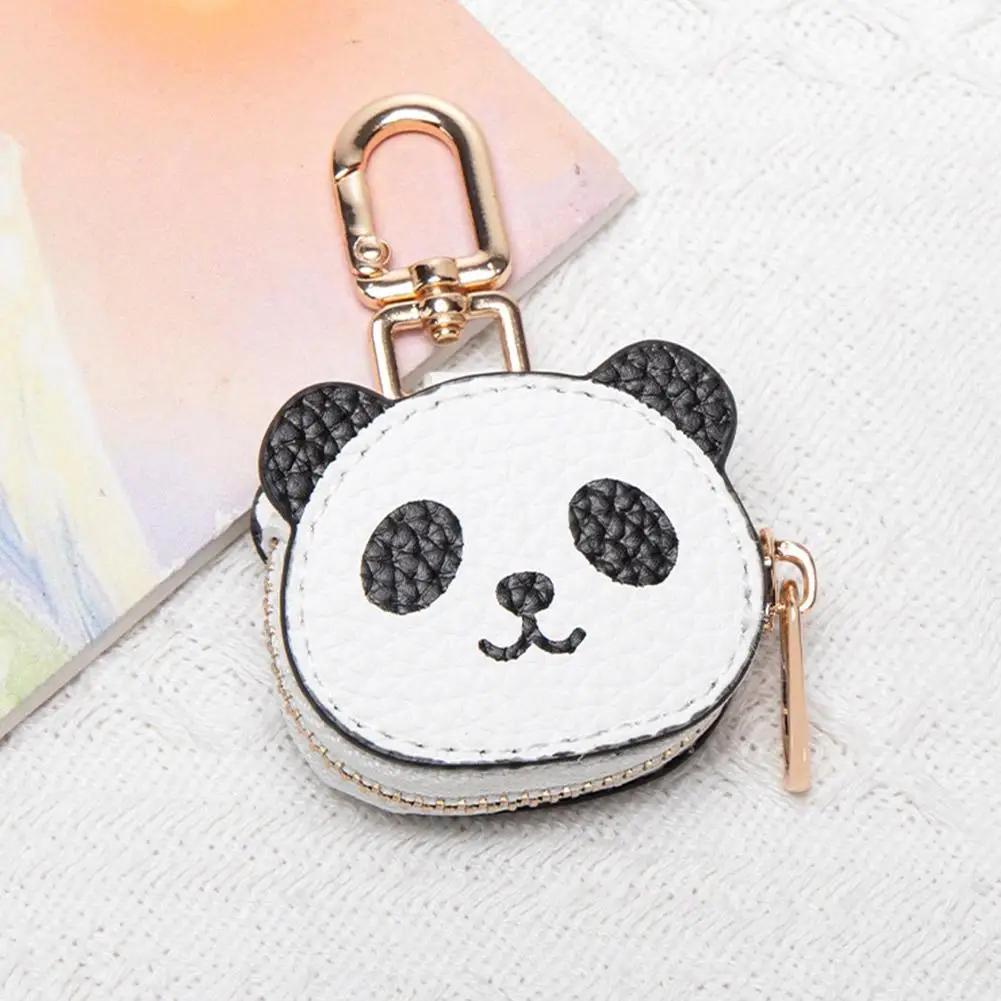 Creative Red Money Bag Pattern Coin Purse PU Leather Cute Panda Keychain pendant Mini Storage Bag Mini Money Shaped Coin Purse