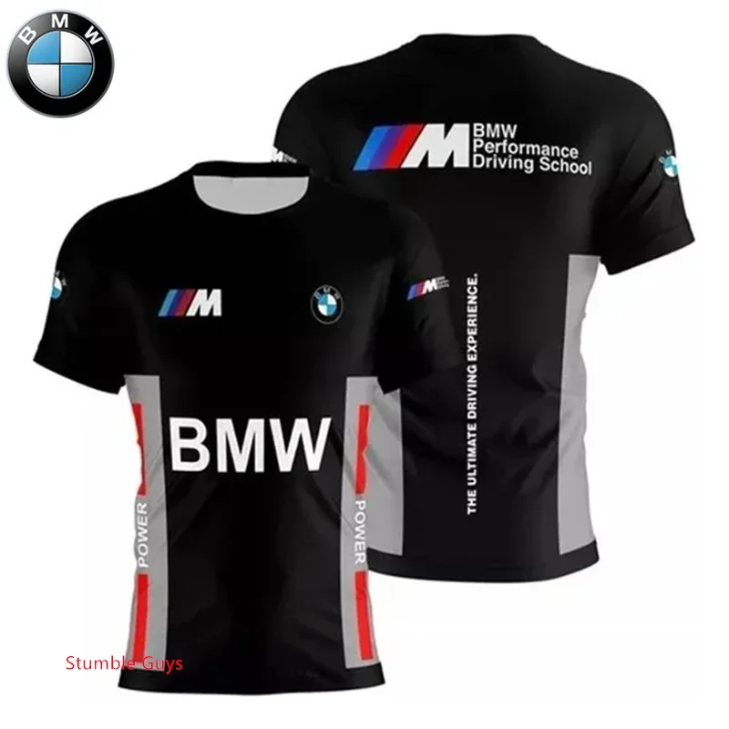 الصيف BMW الرجال تي شيرت ملابس بأكمام قصيرة عارضة الرياضة دراجة نارية سباق M قوة السيارات العلامة التجارية الملابس