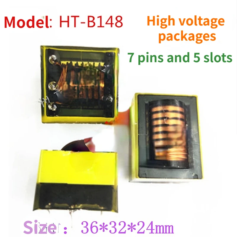 2Pcs Pulse High Pressure Package Trigger Coil HT-B148 Seven-slot 5-pin Igniter Size 36*32*24mm