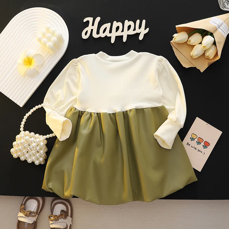 Children's Girls Dresses Spring Autumn Baby Clothes Long Sleeve Print Dresses For Girls Fashion Kids Clothing Outfit 10M-4Years image 2