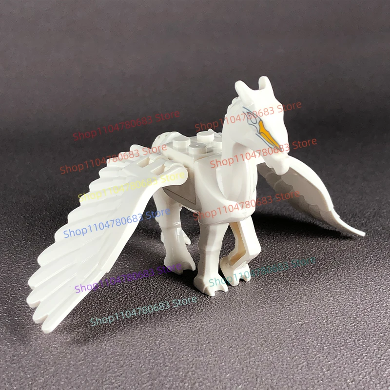 MOC 빌딩 블록 미니 피규어 블랙 페가수스 조립 모델 장식 만화 애니메이션 액세서리 장난감 휴일 선물 수집품