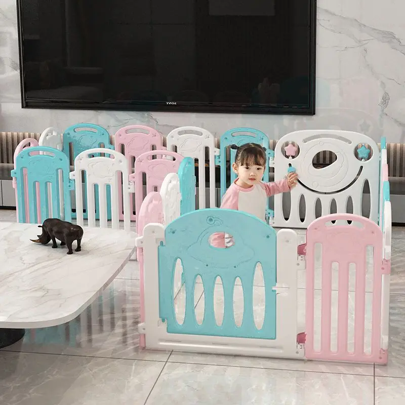 Baby Safety Gate Playpen Kids Indoor Fence Home Protective Barrier Infant Crawling Mat Toddler Walking Floor