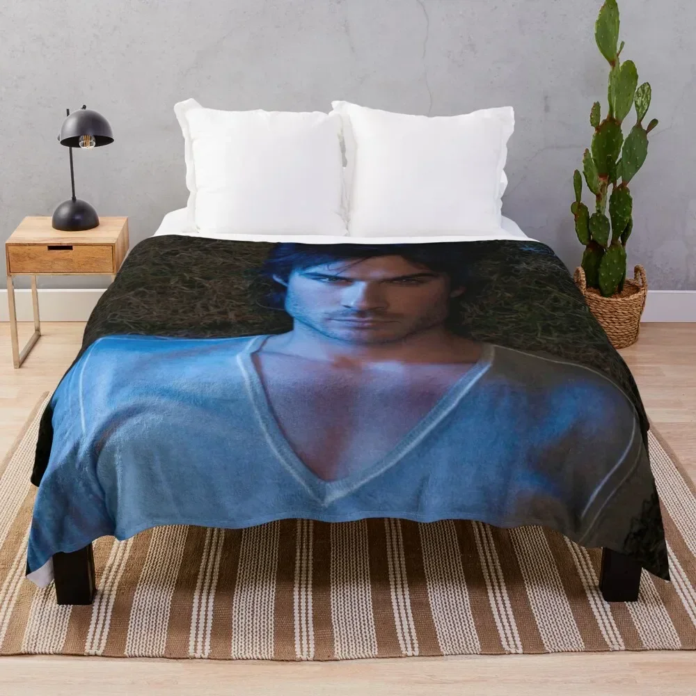 

Ian Somerhalder - Fan Blanket and Jigsaw Throw Blanket blankets ands for winter Quilt Blankets