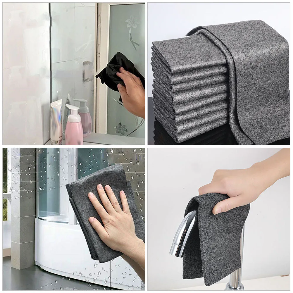 

10Pcs Microfiber Cleaning Cloths Reusable Ultra Absorbent Towels for Glass Windows Car Kitchen Cleaning Cloths