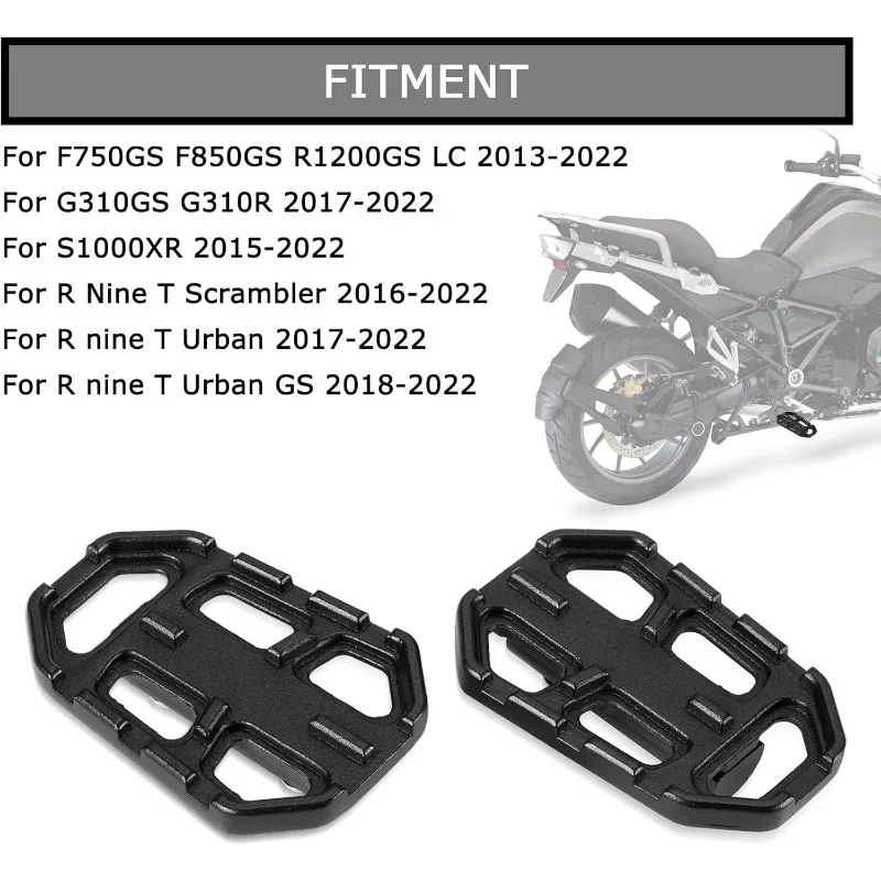 Motorcycle Foot Pegs Rests Extender Pedal for BMW R1200GS G310GS S1000XR F850GS F750GS R Nine T Scrambler T Urban 2013-2022