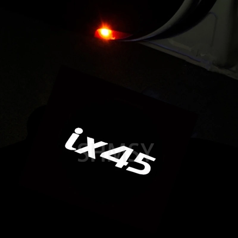 2Pcs LED Car Door Projector Emblem Lights Laser Shadow Welcome Lamp For IX45 Santa Fe DM Maxcruz 2013 2014 2015 2016 2017
