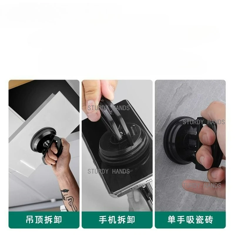 2 Rubber Strong Dismantling Ceiling Suction Cups Dismantling Bathroom Kitchen Aluminum Buckle Board Ceiling Suction Cups