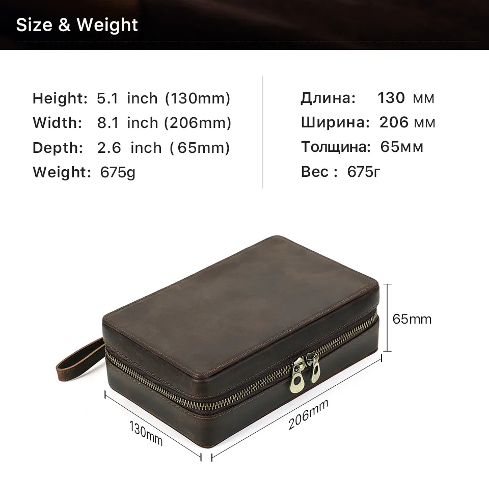 Contact's Family Echtes Leder Zigarre Reiseetui Halter Männer mit Feuerzeugschneider Tasche Humidor Box Zigarre Zubehör Geschenkset – Detail 4