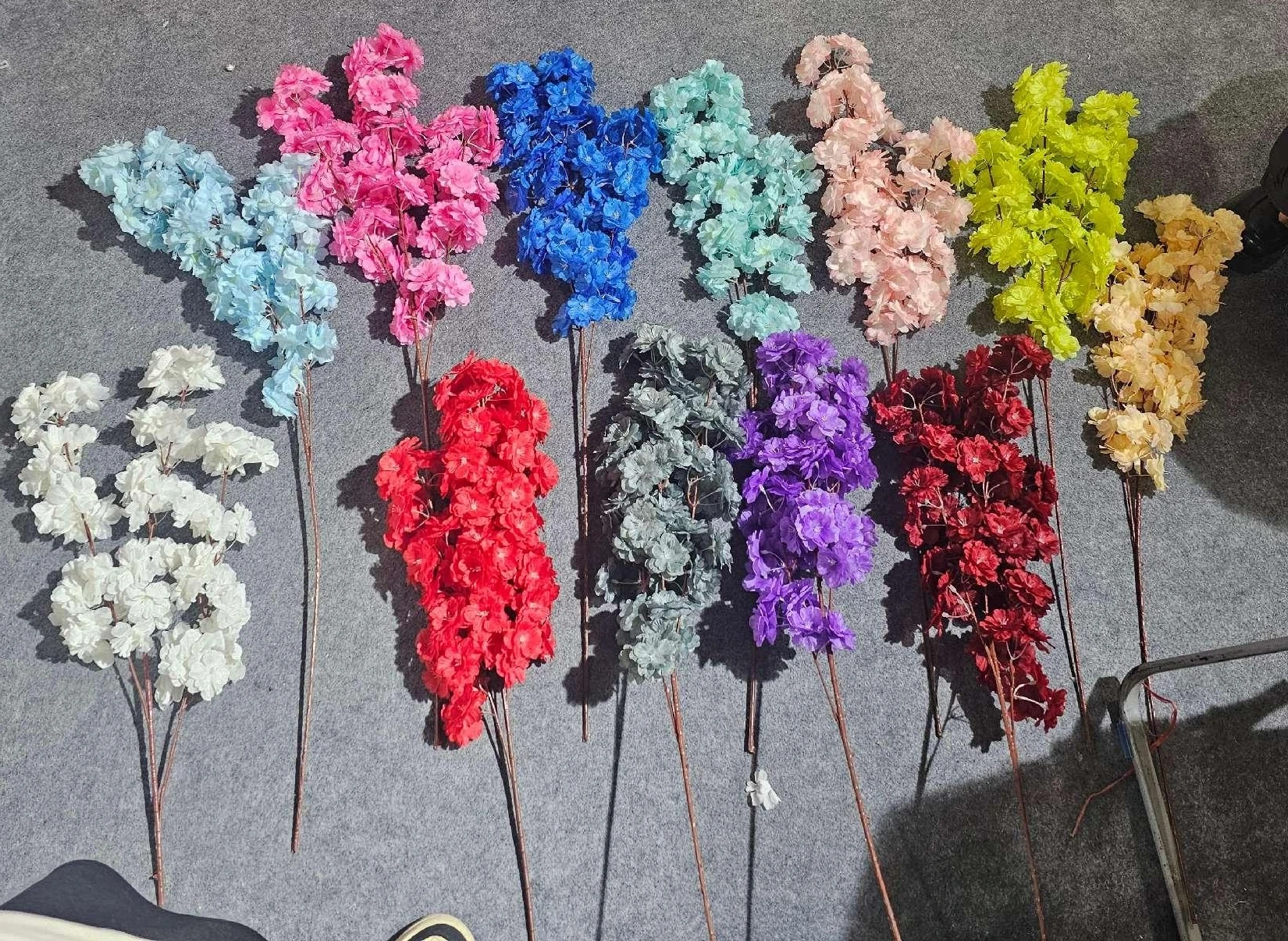 Customized Eco-Friendly Artificial Cherry Plants Artificial Flowers Faux Trees