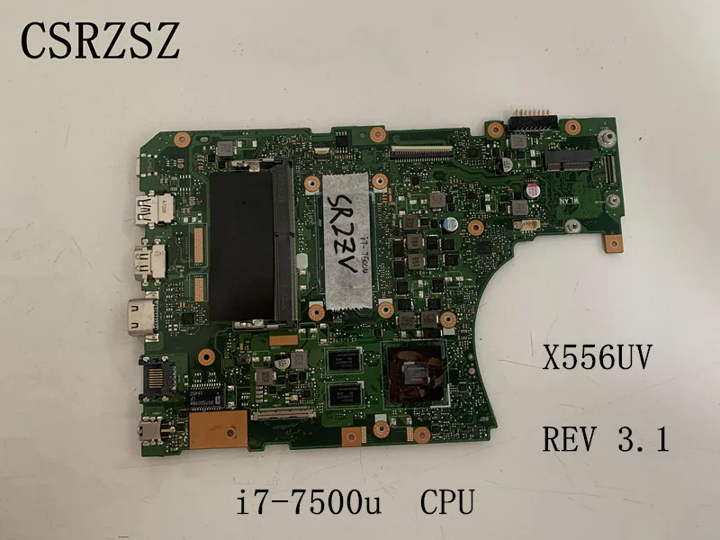 

Оригинальная материнская плата X556UV для ноутбука ASUS материнская плата REV 3,1 i7-7500u процессор протестирован на 100% ОК работает