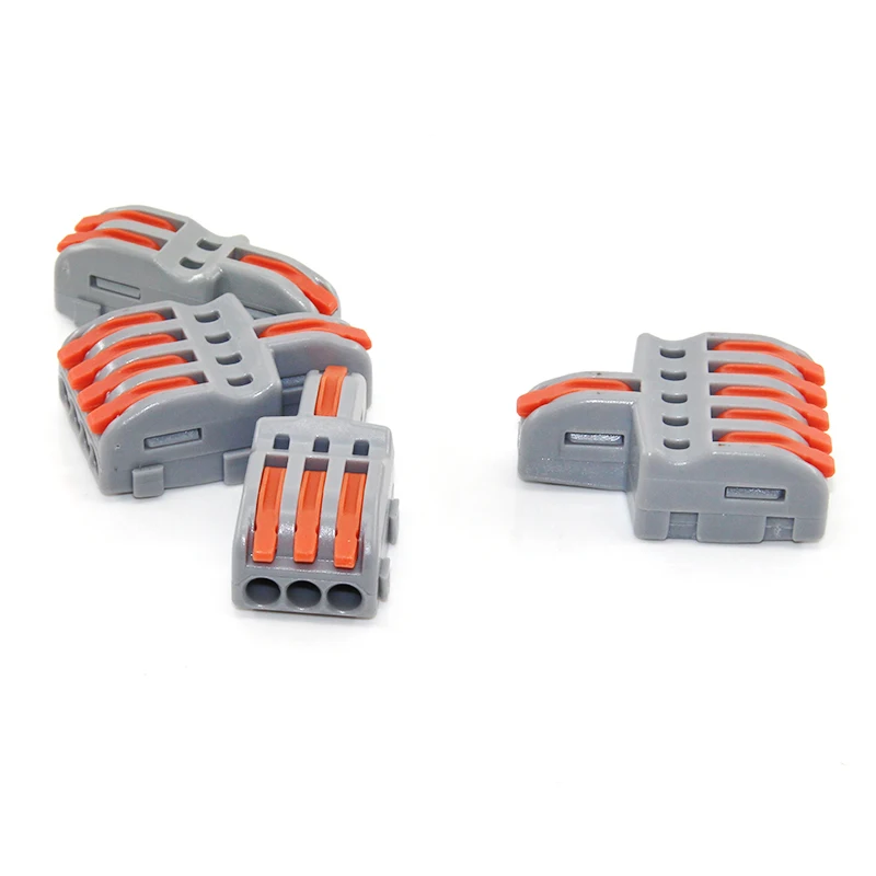 Universal Compact Wiring Cable Connector 1 in Multiple Out Fast Wire Connectors Push-in Terminal Block 1 Pc 5/10 Pcs