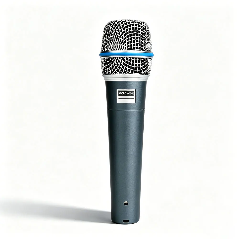 Micrófono Dinámico Supercardioide Profesional BA57A de Alta Calidad con Cable para Voz, Karaoke, Canto en Vivo y Actuaciones en Escenario