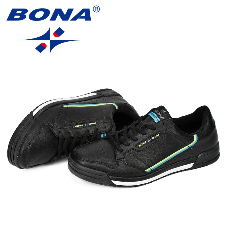 BONA 2023 Men Skateboarding Shoes Unisex Sport Sneakers Male Trainers Breathable Basket Shoes Men Shoes