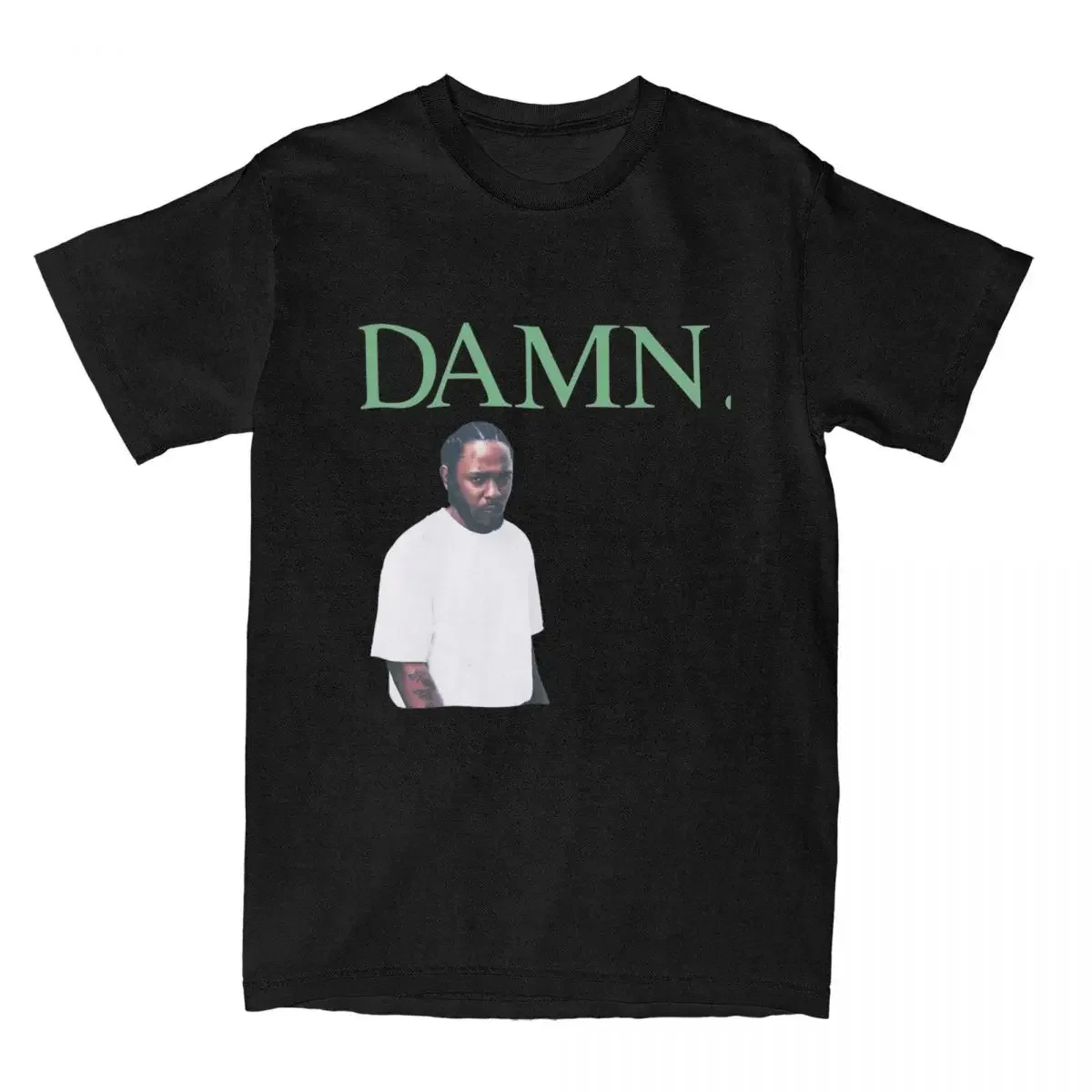 Vintage T-Shirt DAMN Kendrick Lamar Cotton T Shirts Music Album Popular Tee Shirt for Couple Beach Y2K Short Sleeve Clothing