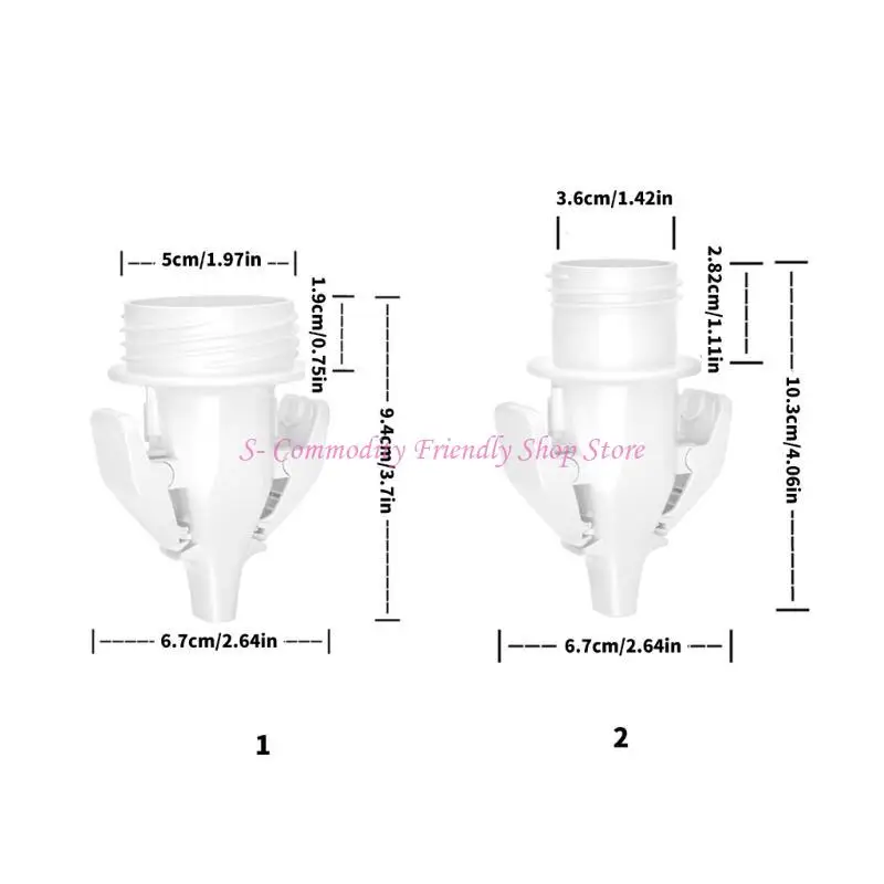 85AE Adattatori per sacche igieniche per conservazione del latte materno Adattatore per pompa Easy Parte per pompa in