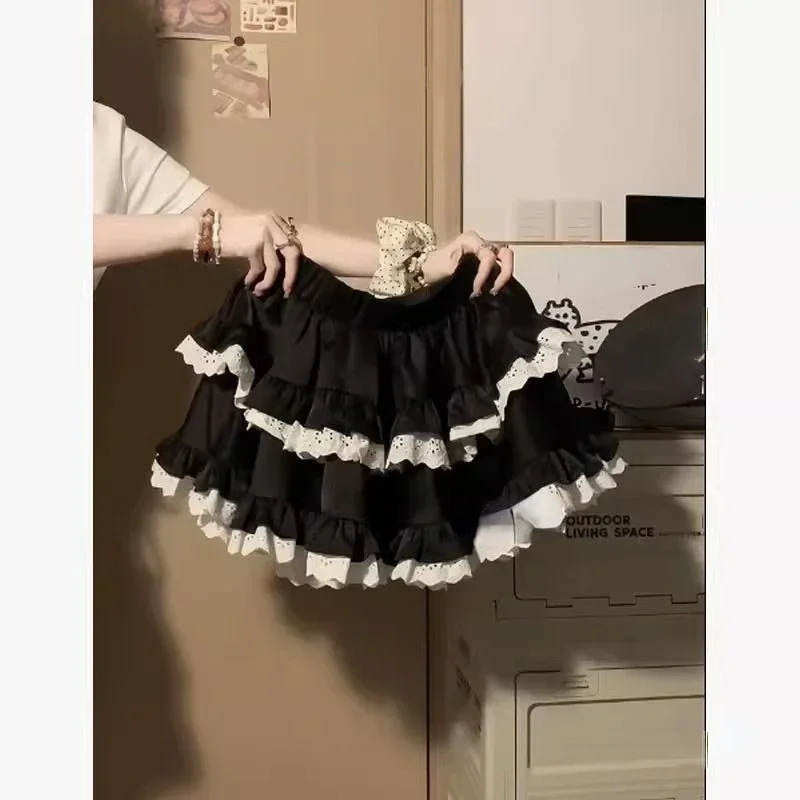 estilo-de-bale-bolo-de-renda-inchado-saia-preta-para-mulheres-nova-cintura-alta-solta-casual-lolita-doce-menina-a-linha-mini-saia-chique
