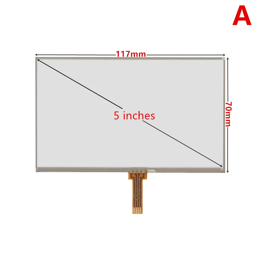 5 teile/los 4.3/5 inch 4pin Universal Resistance Digiti zer Touchscreen Panel Glas für GPS Navigation MP3-Ersatzteile