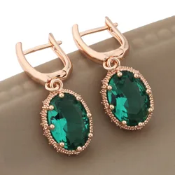 Classic 585 Rose Gold Color Hanging Earrings for Women Luxury Quality Jewelry Fashion 2023 Woman Daily Jewelry