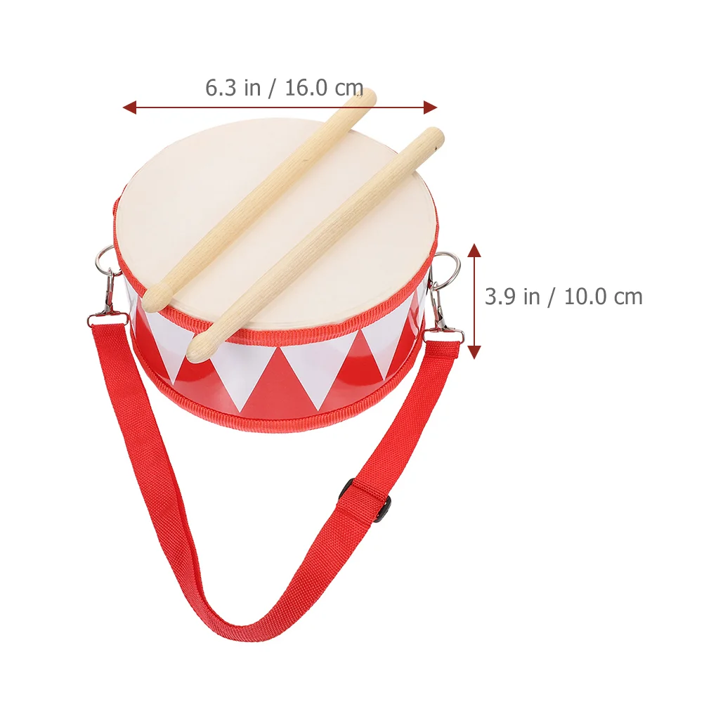 Tamburo per bambini Rullante per bambini Giocattoli per bambini Bacchette Percussioni Strumenti musicali in legno Per bambini