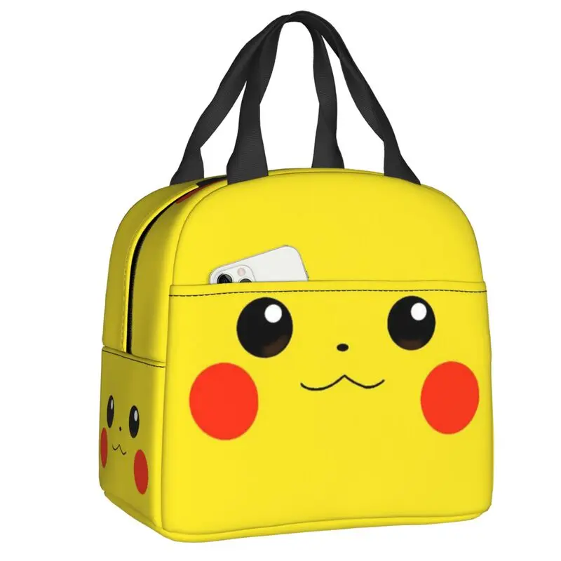 

Custom Bikachus Lunch Bag Men Women Cooler Warm Insulated Lunch Box for Kids School