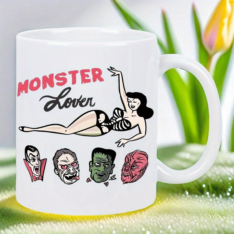

Керамическая кофейная чашка MONSTER на 11 унций — многоразовая, изолированная, дорожная кружка, только для ручной стирки — идеально подходит для любителей кофе, оба мужчины и женщины