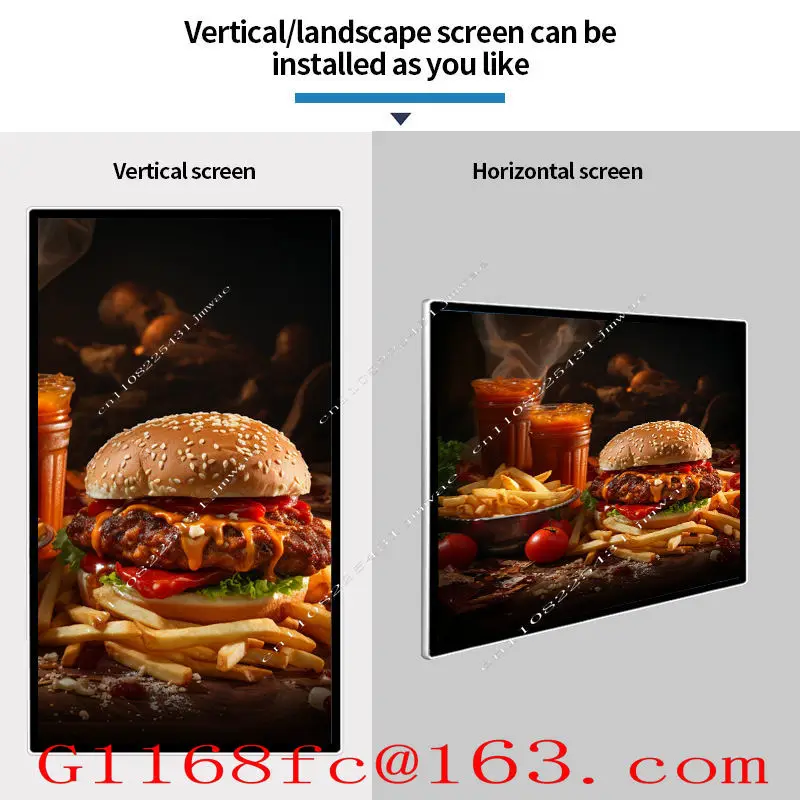 32 Inches Digital Signage Screen Thin LCD Advertising Player Digital Signage and Displays Restaurant