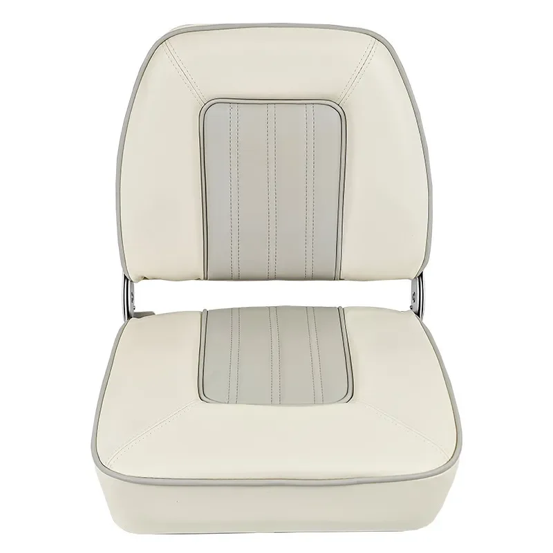 Marine Boat Seat Yacht Accessories Speedboat High Back Folding Pontoon Stern Passenger Chair UV Resistant Soft Cushion