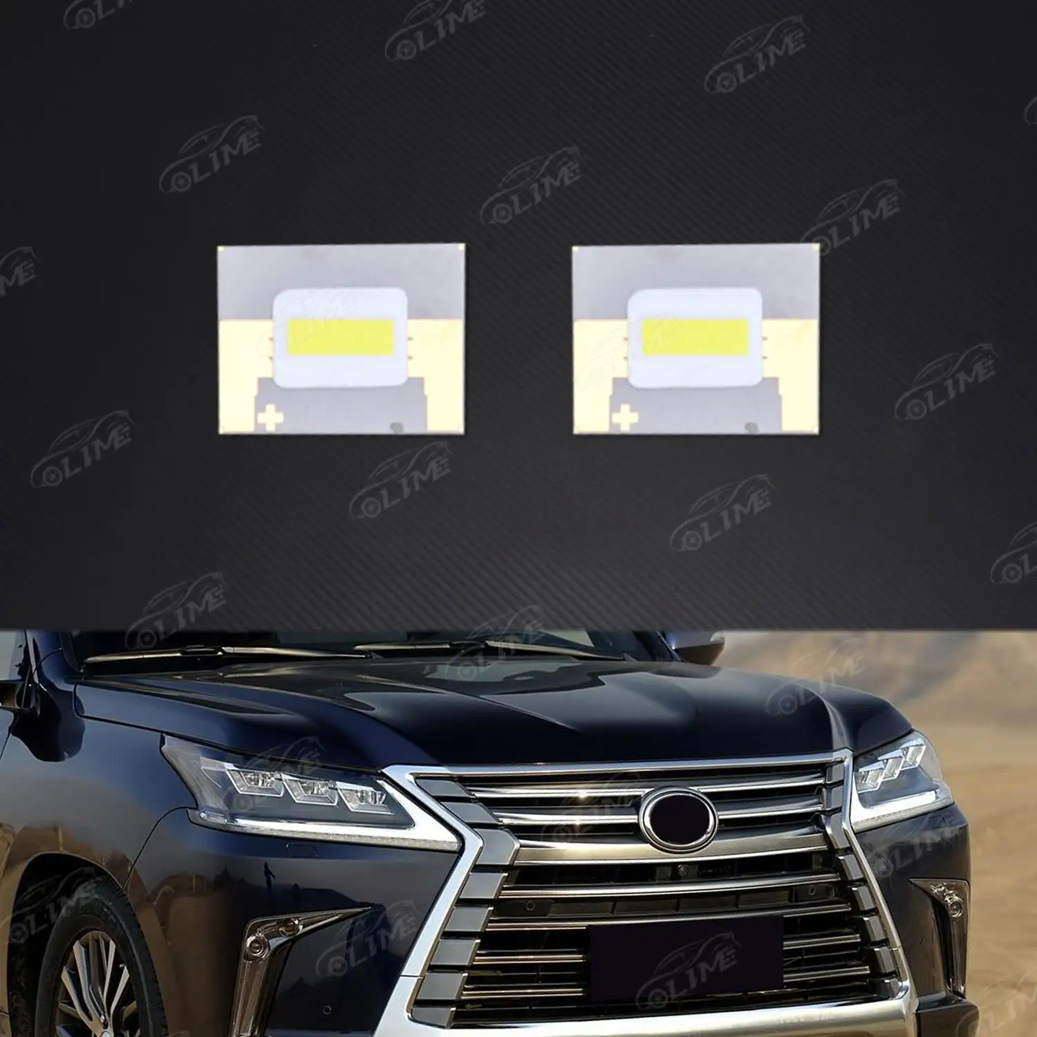 Fit For Lexus LX570 2016 2017 2018 2019 Chip Board Daytime Running Light Guide Strip Brand New Circuit Board Light Source Board