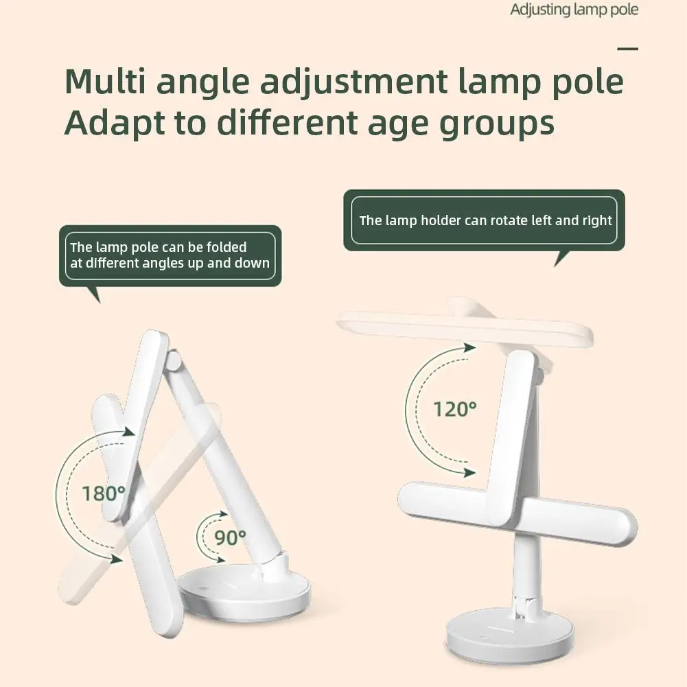 Candeeiro de mesa LED regulável com suporte de caneta, toque luminária de mesa, proteção ocular, lâmpadas do quarto, escritório e estudante, novo