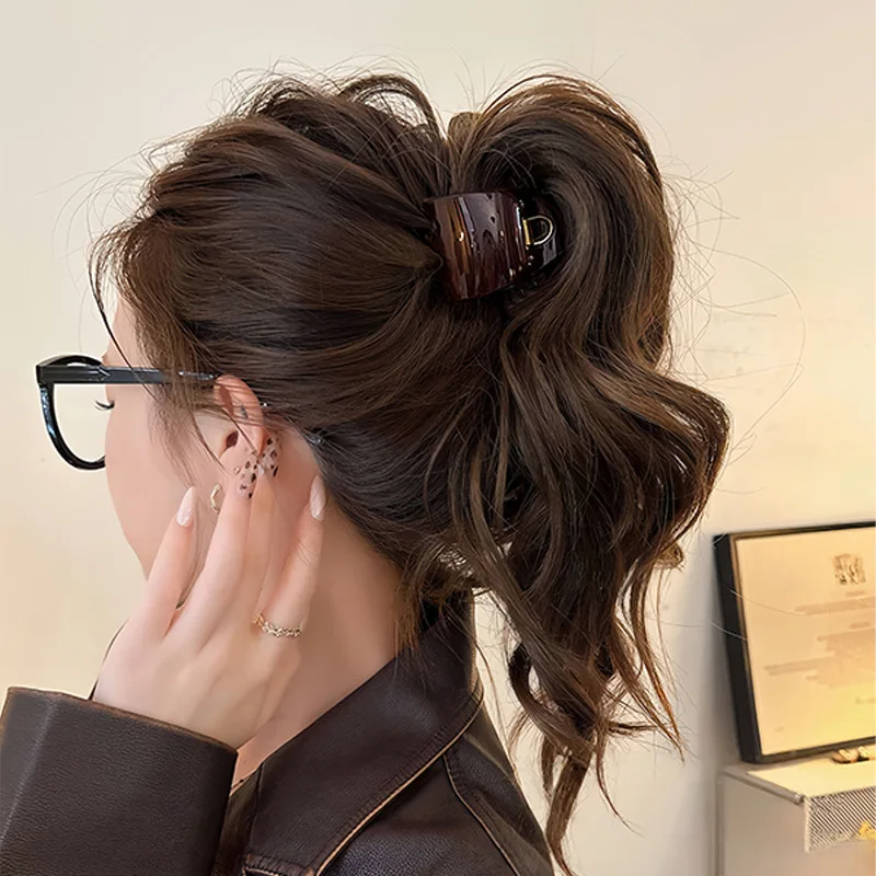 High End Tortoiseshell Hair Clip. High Ponytail Fixed Artifact. Long Lasting Styling of Temperament Hair Accessories image 5